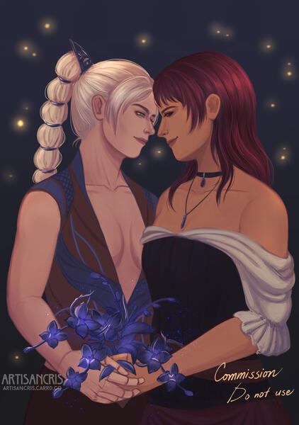 Half-Rendered Half Body Painting for Archangels